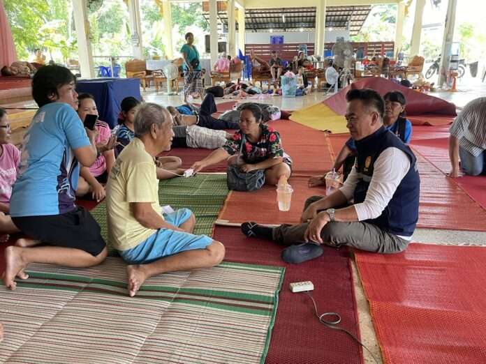 ศักดินัย นุ่มหนู ศูนย์อพยพ