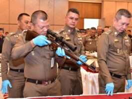 ตร.แถลงผลปฏิบัติการระดมกวาดล้างอาวุธปืน 15 วัน จับกุม 7,261 คดี ของกลาง 7,872 กระบอก