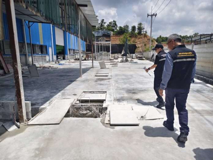 คพ. ตรวจโรงงานปล่อยน้ำเสีย คพ. ตรวจโรงงานปล่อยน้ำเสีย