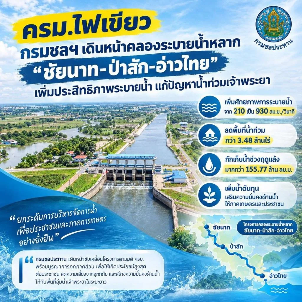 คลองระบายน้ำชัยนาท-ป่าสัก-อ่าวไทย
